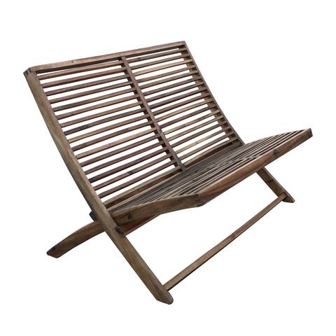 Bayside Retreat Brown Acacia Loveseat