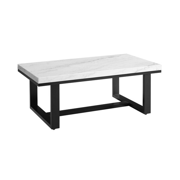 Shop Luna White Marble Top Coffee Table By Greyson Living On