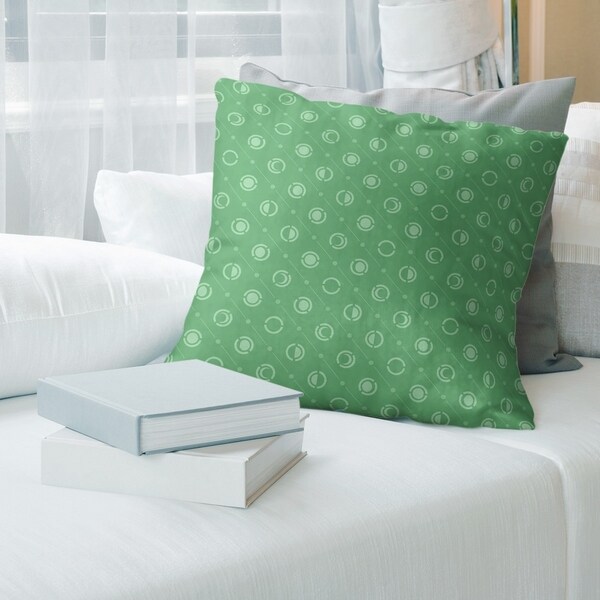 Cool Tones Monochrome Moon Phases Pattern Throw Pillow