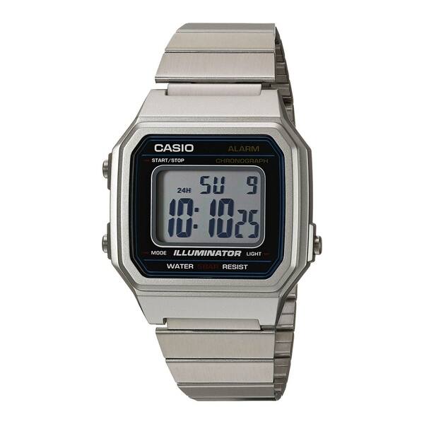 Shop Casio Men S B650wd 1a Vintage Stainless Steel Watch On