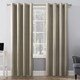 preview thumbnail 68 of 74, Sun Zero Cameron Thermal Insulated Total Blackout Grommet Curtain Panel, Single Panel 50x108 - Linen
