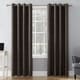 preview thumbnail 50 of 74, Sun Zero Cameron Thermal Insulated Total Blackout Grommet Curtain Panel, Single Panel 50x108 - Walnut
