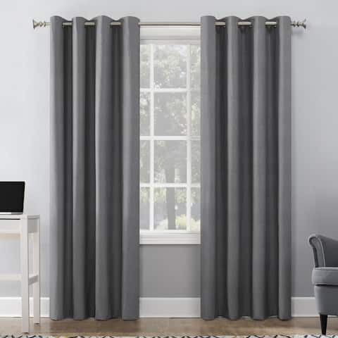 Sun Zero Duran Thermal Insulated Total Blackout Grommet Curtain Panel, Single Panel