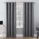 preview thumbnail 49 of 74, Sun Zero Cameron Thermal Insulated Total Blackout Grommet Curtain Panel, Single Panel 50x108 - Grey