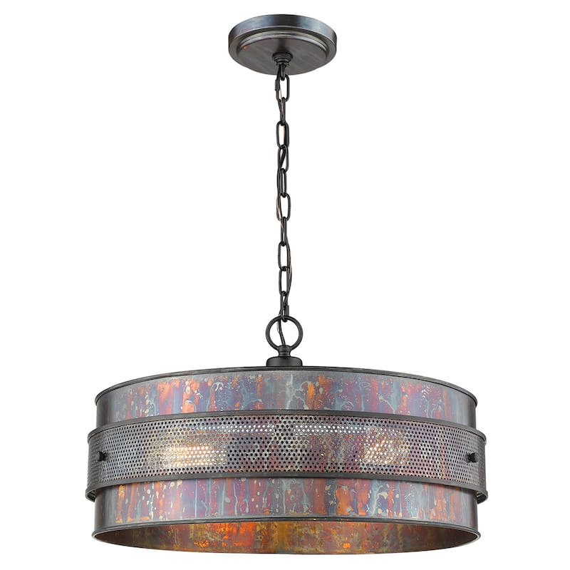 Ryker 3-Light Bronze Patina Pendant