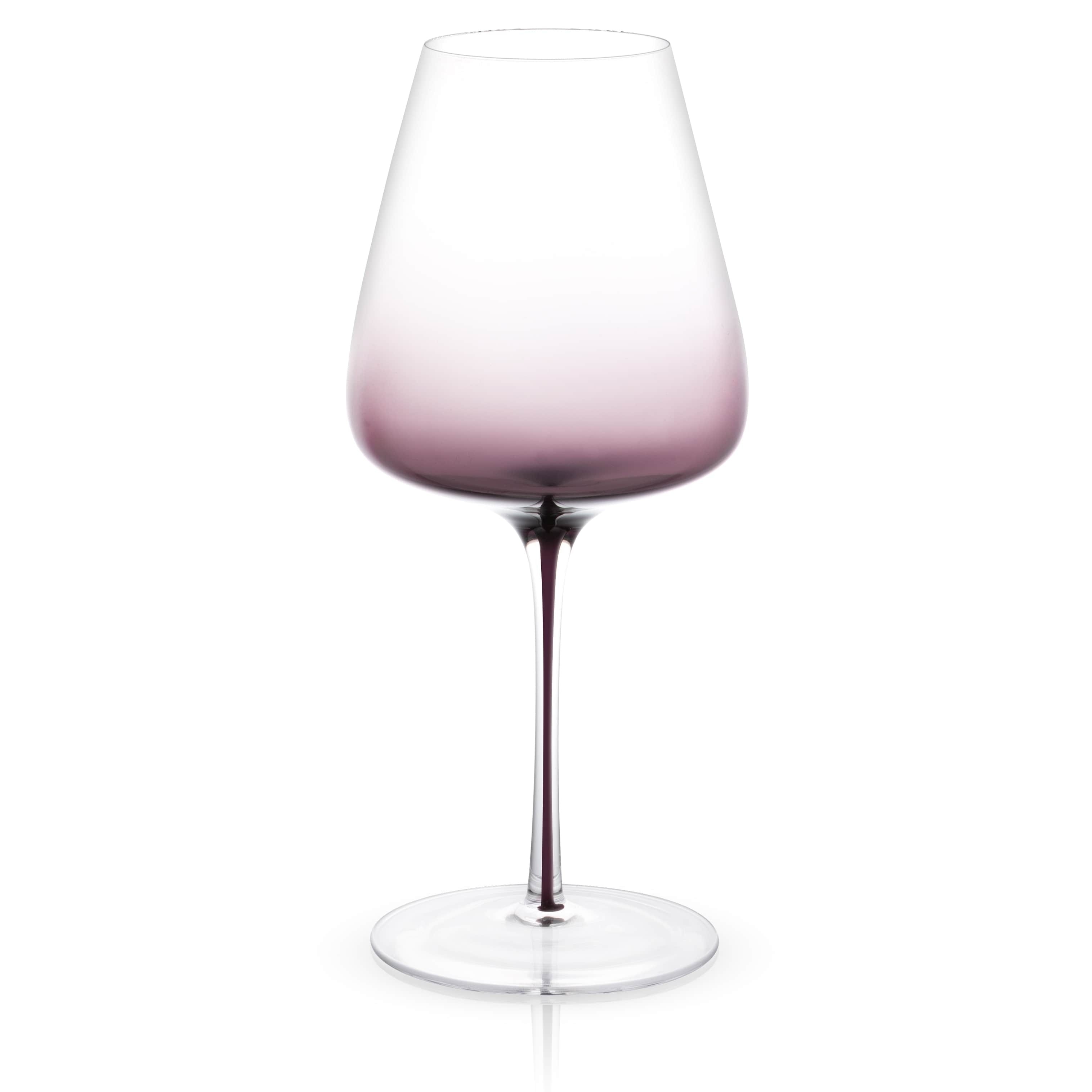 JoyJolt Black Swan Red Wine Glasses Set of two 26.8 Oz