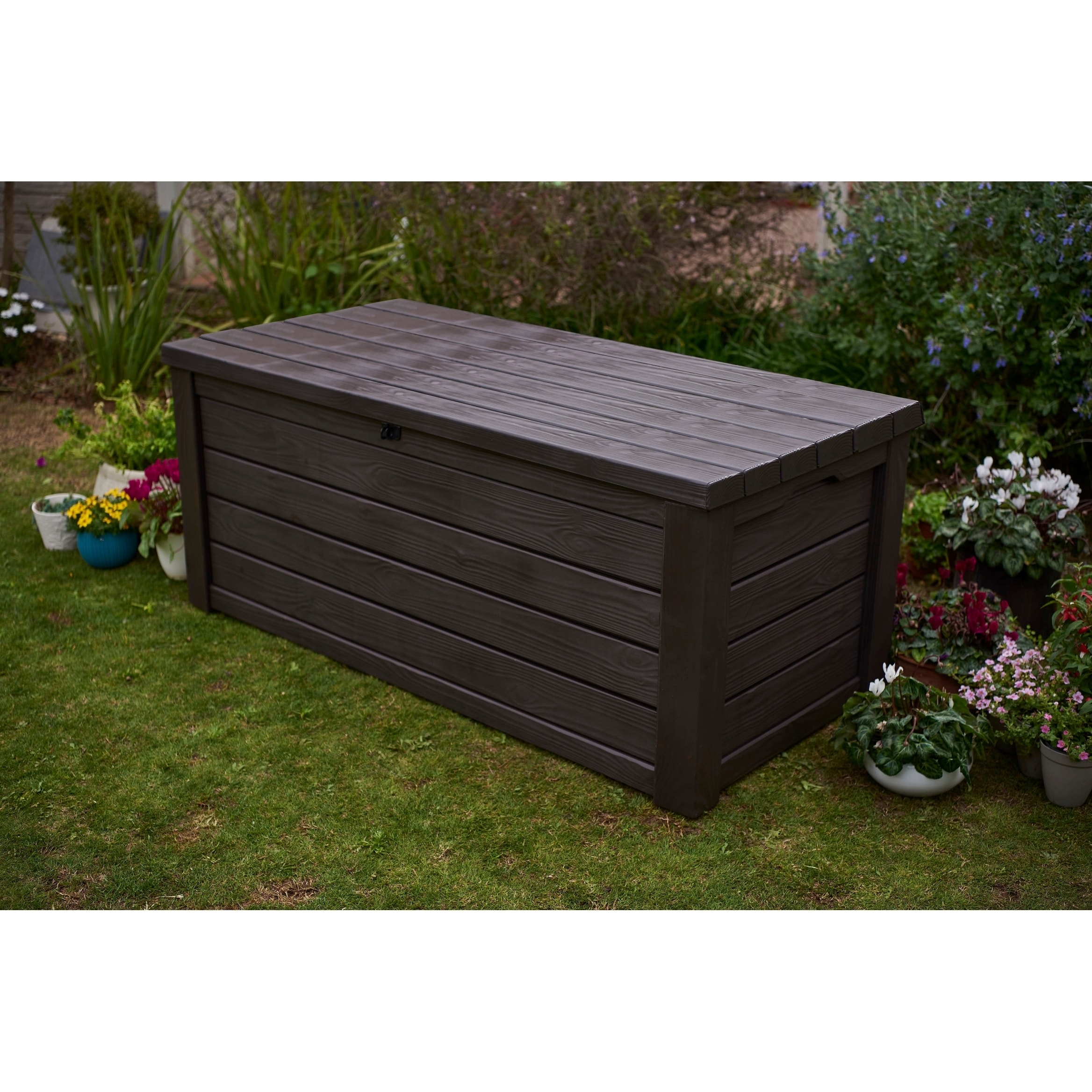 Shop Keter Eastwood 150 Gallon Plastic Storage Deck Box Free