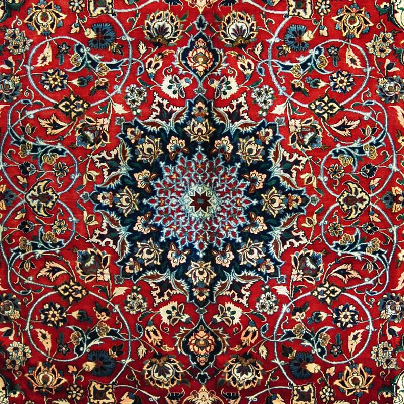 Handmade OneofaKind Isfahan Wool Rug (Iran) 9'4 x 13'4 Bed Bath & Beyond 28360078
