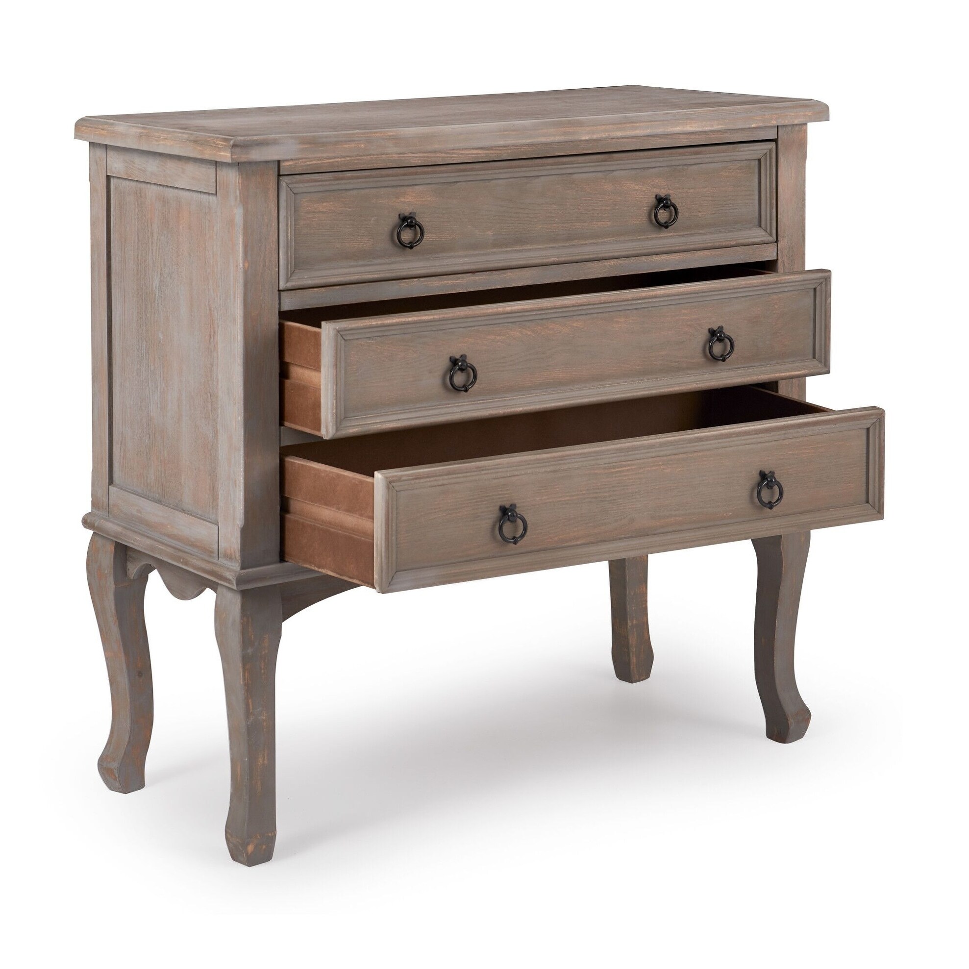 Shop Copper Grove Barth 3 Drawer Grey Chest On Sale Free