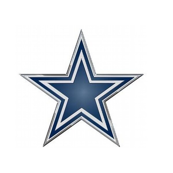 Dallas Cowboys Lightweight Aluminum Color Team Emblem - Overstock ...