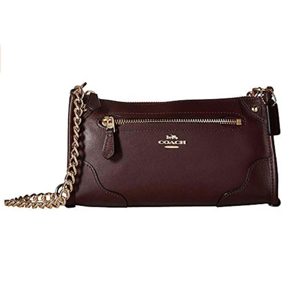 coach grain leather mickie crossbody