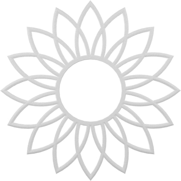 Daisy Architectural Grade PVC Pierced Ceiling Medallion