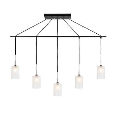 Woodbridge Chelsea 5L Linear Pendant w/LED
