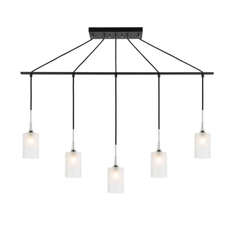 Woodbridge Chelsea 5L Linear Pendant w/LED
