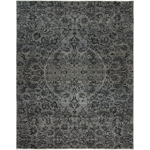 Suzani, Hand Knotted Area Rug - 9' 1" x 11' 6" - 9' x 12'