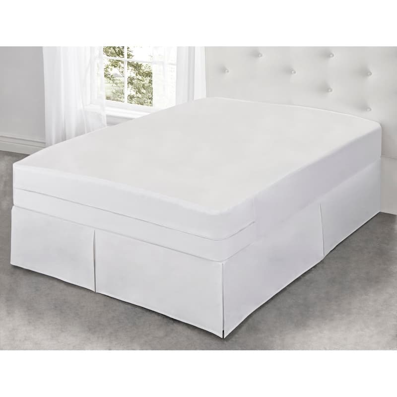 Fresh Ideas All-In-One Cool Bamboo Mattress Protector W/ Bed Bug Blocker