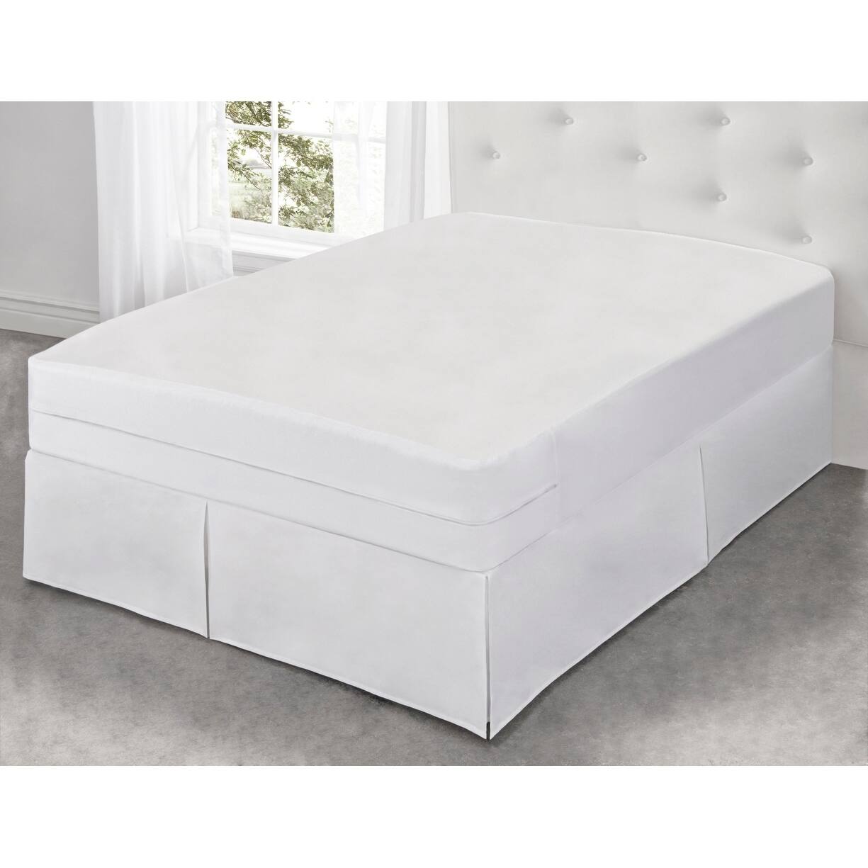 Fresh Ideas AllInOne Cool Bamboo Mattress Protector W/ Bed Bug