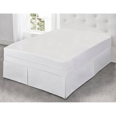 Fresh Ideas All-In-One Cool Bamboo Mattress Protector W/ Bed Bug Blocker