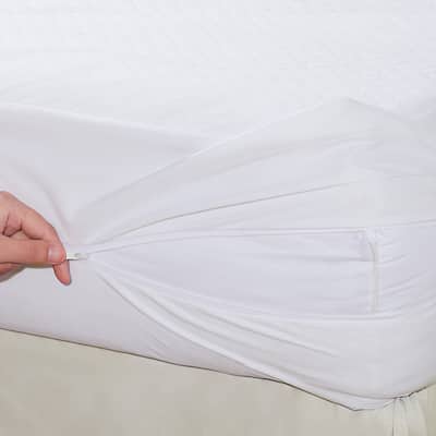 Fresh Ideas All-In-One Comfort Top Mattress Protector W/ Bed Bug Blocker