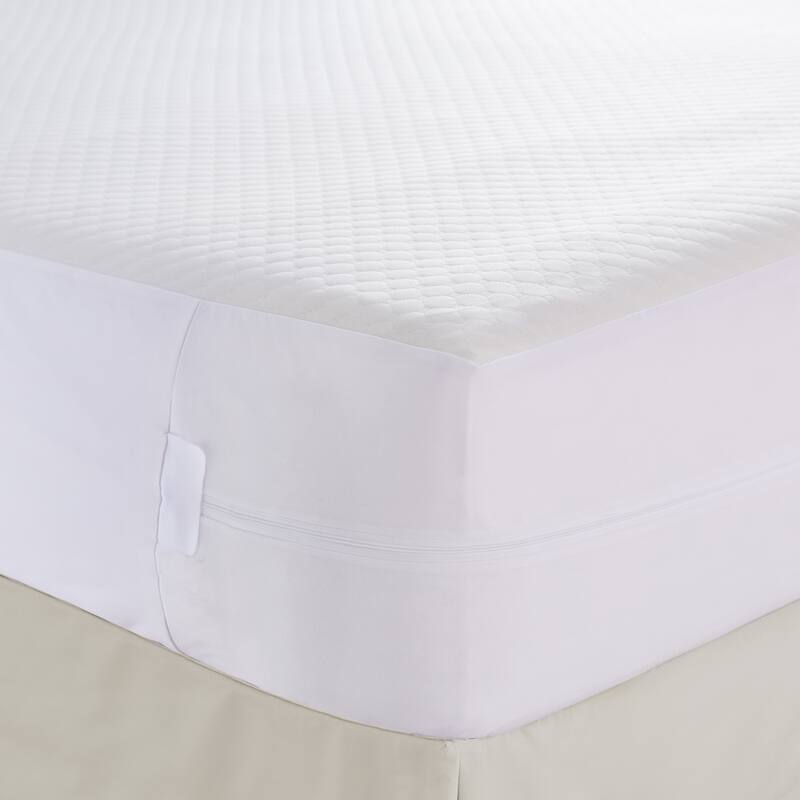 Fresh Ideas All-In-One Comfort Top Mattress Protector W/ Bed Bug Blocker