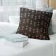 Ombre Lattice Throw Pillow - 26 x 26 - Orange - Linen