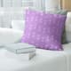 Classic Lattice Throw Pillow - 20 x 20 - Purple - Faux Suede