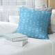 Classic Lattice Throw Pillow - 14 x 14 - Teal - Faux Suede