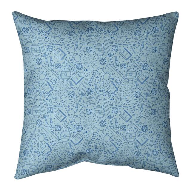 Full Color RPG Pattern Throw Pillow