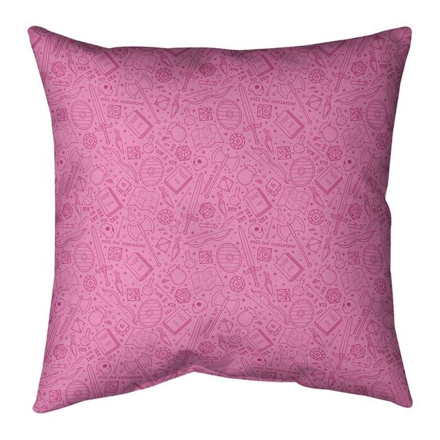 Full Color RPG Pattern Throw Pillow