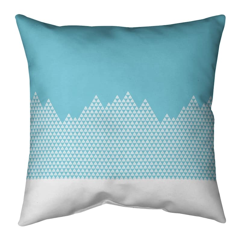 Day Mountain Pattern Throw Pillow