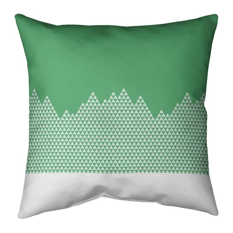 Night Mountain Pattern Throw Pillow