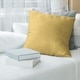 preview thumbnail 7 of 10, Warm Classic Hexagonal Lattice Throw Pillow 14 x 14 - Yellow - Cotton