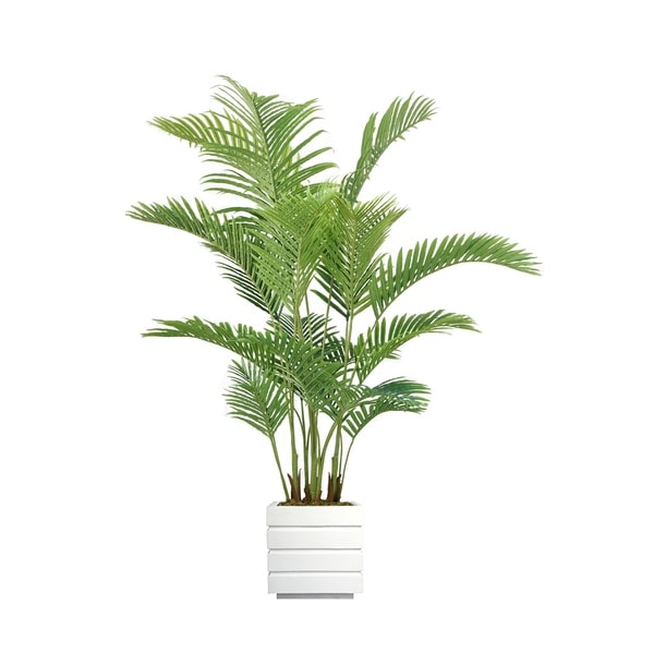 Laura Ashley 77" Real Touch Palm Tree in Fiberstone Planter