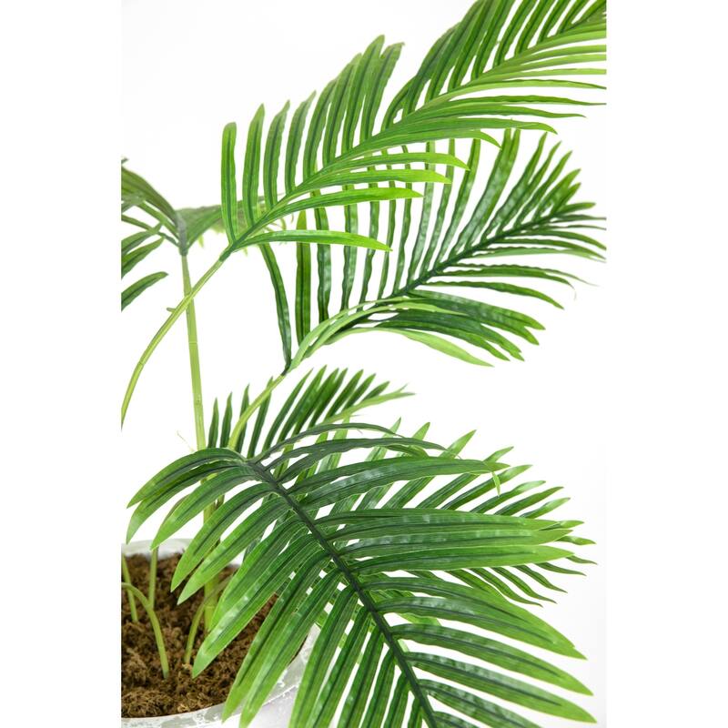 58.25" Real Touch Palm Tree in Fiberstone Planter Bed Bath & Beyond