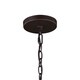 preview thumbnail 3 of 1, Grant 3 Light Bronze Farmhouse Lantern Pendant Clear Glass - 12-in W x 16.25-in H x 12-in D