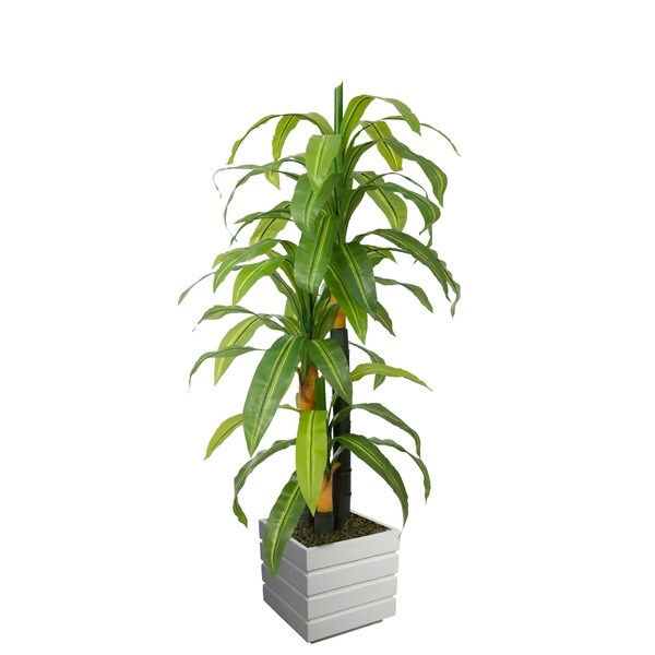58" Real touch corn plant in Fiberstone Planter