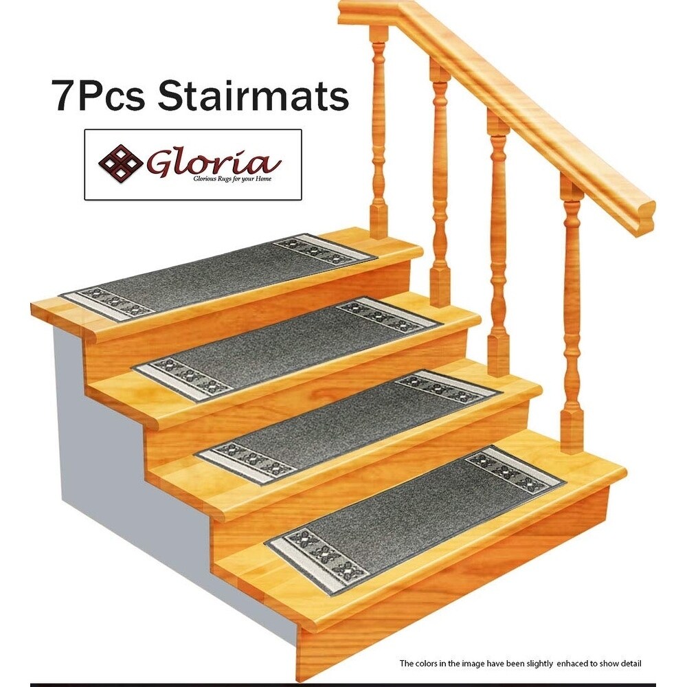 Envelor Indoor Outdoor Non-Slip Step Mats Stair Treads Rubber Step Mats - 6  Pack - On Sale - Bed Bath & Beyond - 32516647