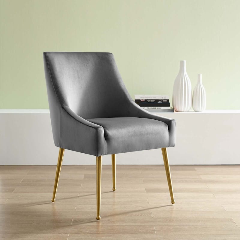 Silver Orchid Allison Upholstered Velvet Dining Chair