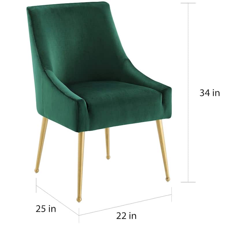 Silver Orchid Allison Upholstered Velvet Dining Chair