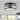 Yinat  Matte Black 2-light Flush-Mount Chandelier