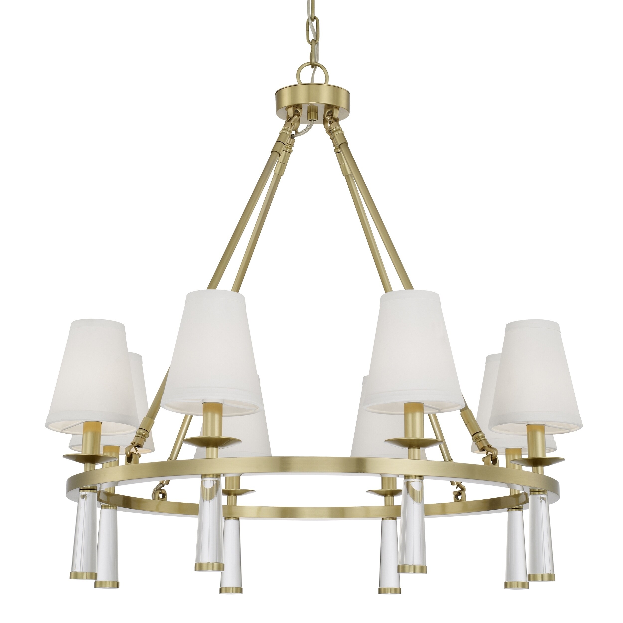 Baxter 8-light Aged Brass Chandelier - Chandeliers For Bedrooms by Overstock.com