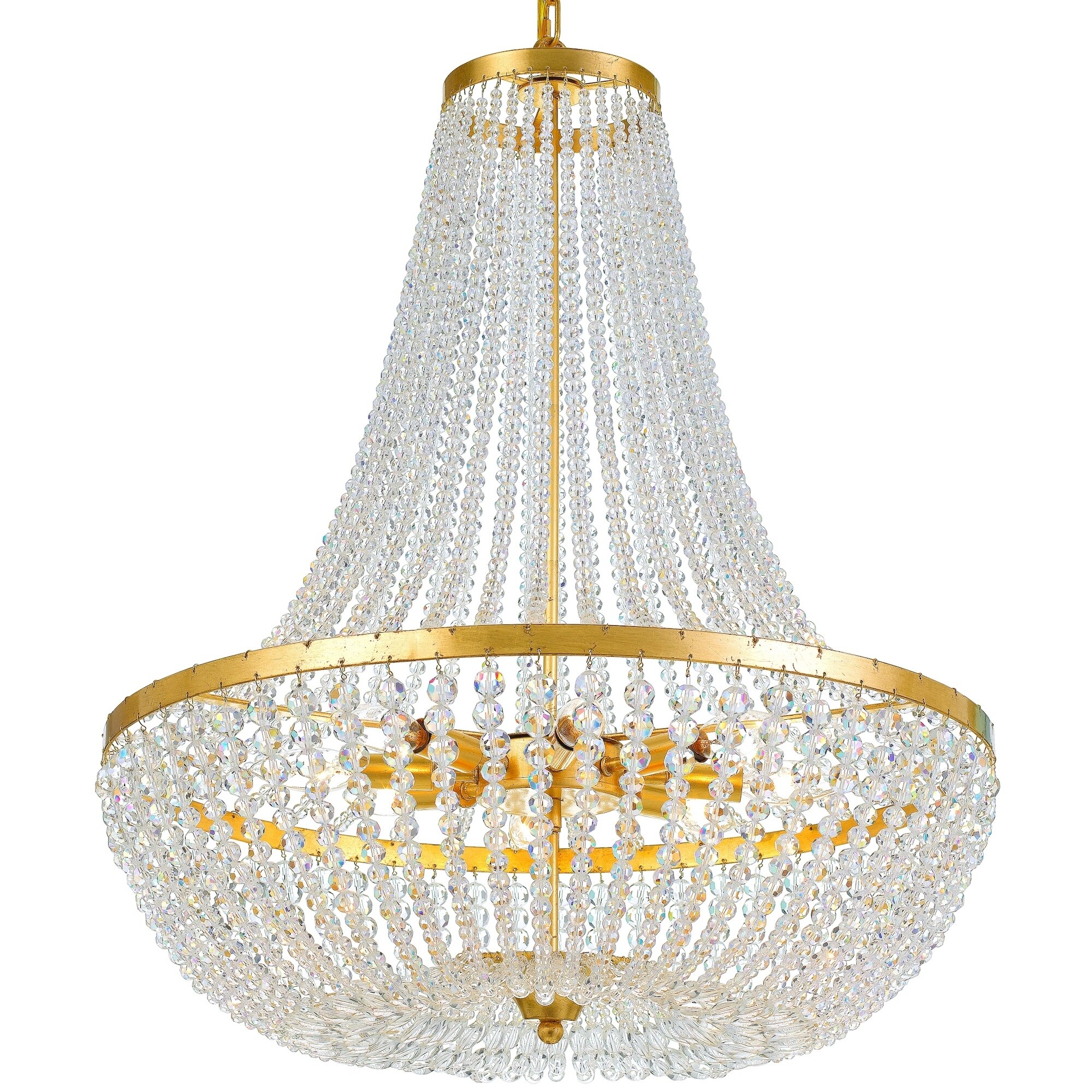 Rylee 8-light Antique Gold Chandelier - Chandeliers For Bedrooms by Overstock.com