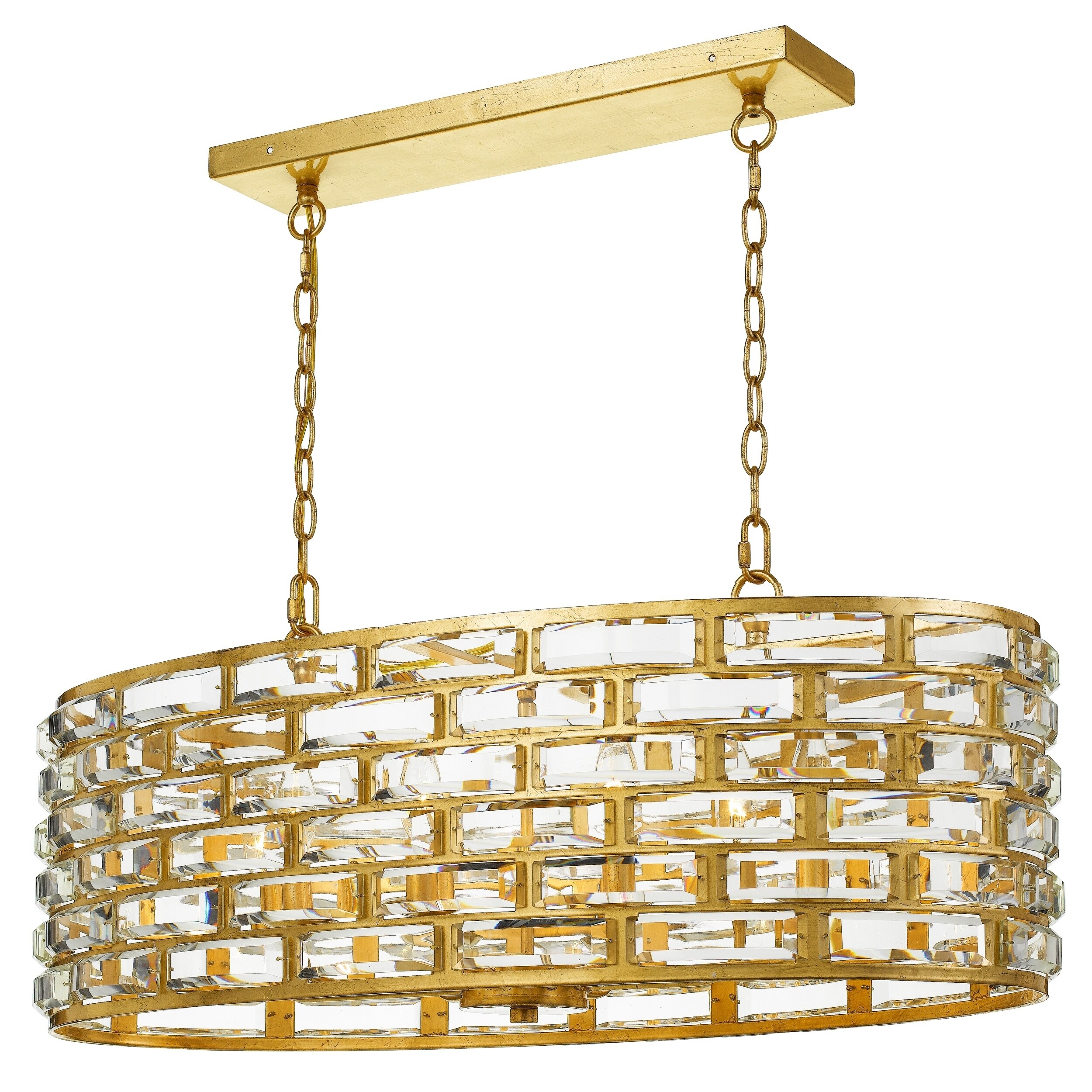 Meridian 8-light Antique Gold Pendant/Chandelier - Chandeliers For Bedrooms by Overstock.com