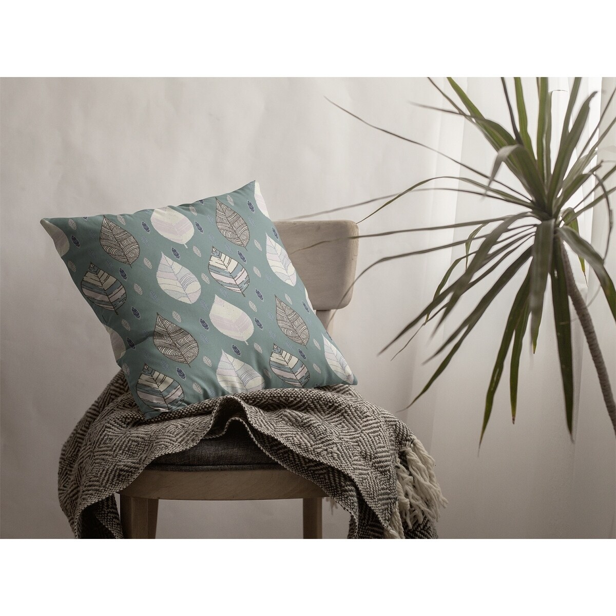 Shop Falling Leaves Suede Double Sided Decorative Pillow By Amrita