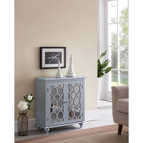 Contemporary 1 Shelve Grey Silver Console Table