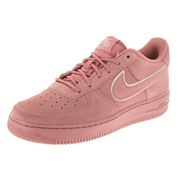 pink suede air forces