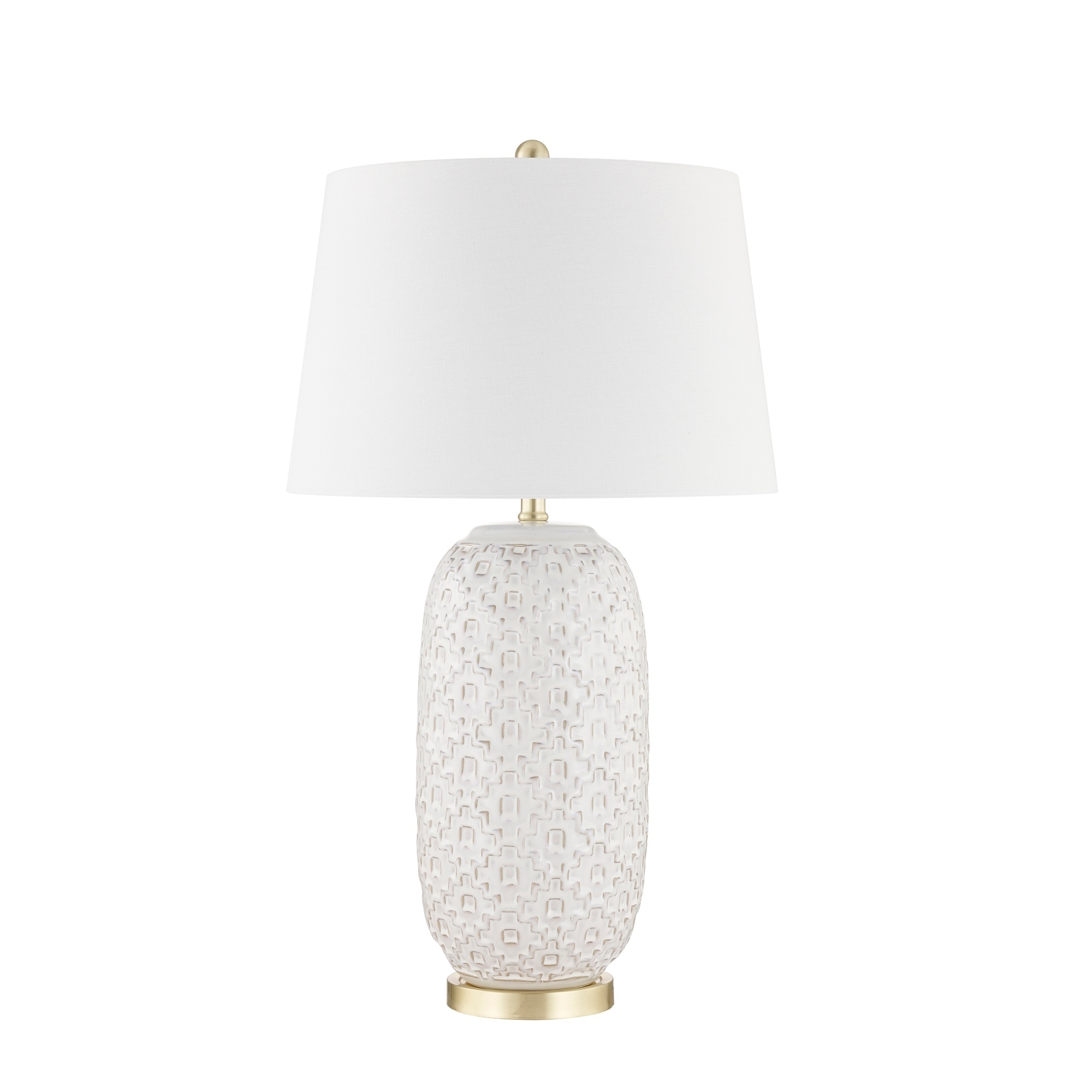 Ceramic 31 Textured Table Lamp Cream Overstock 28369164