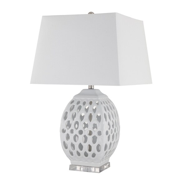 ceramic cut out table lamp