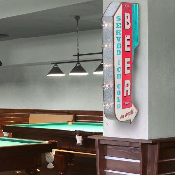 Mancave Arrow Sign Home Bar Sign Robust Cool Mancave Sign Outdoor Pub Sign