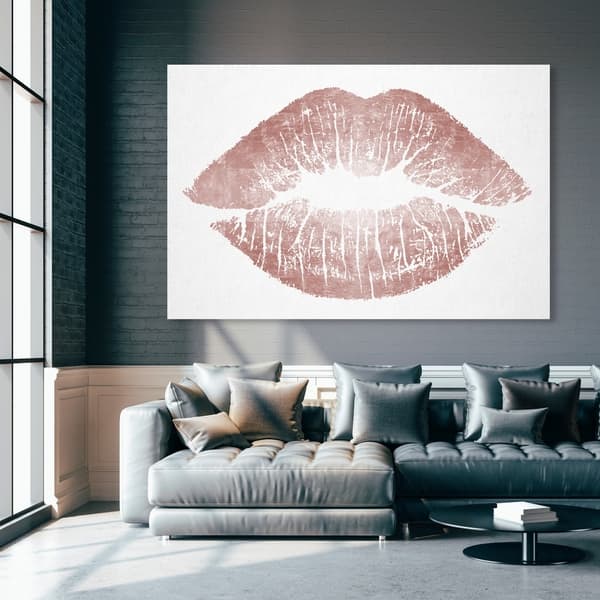 Pink Glitter Lips Art Board Print for Sale by twin-designs